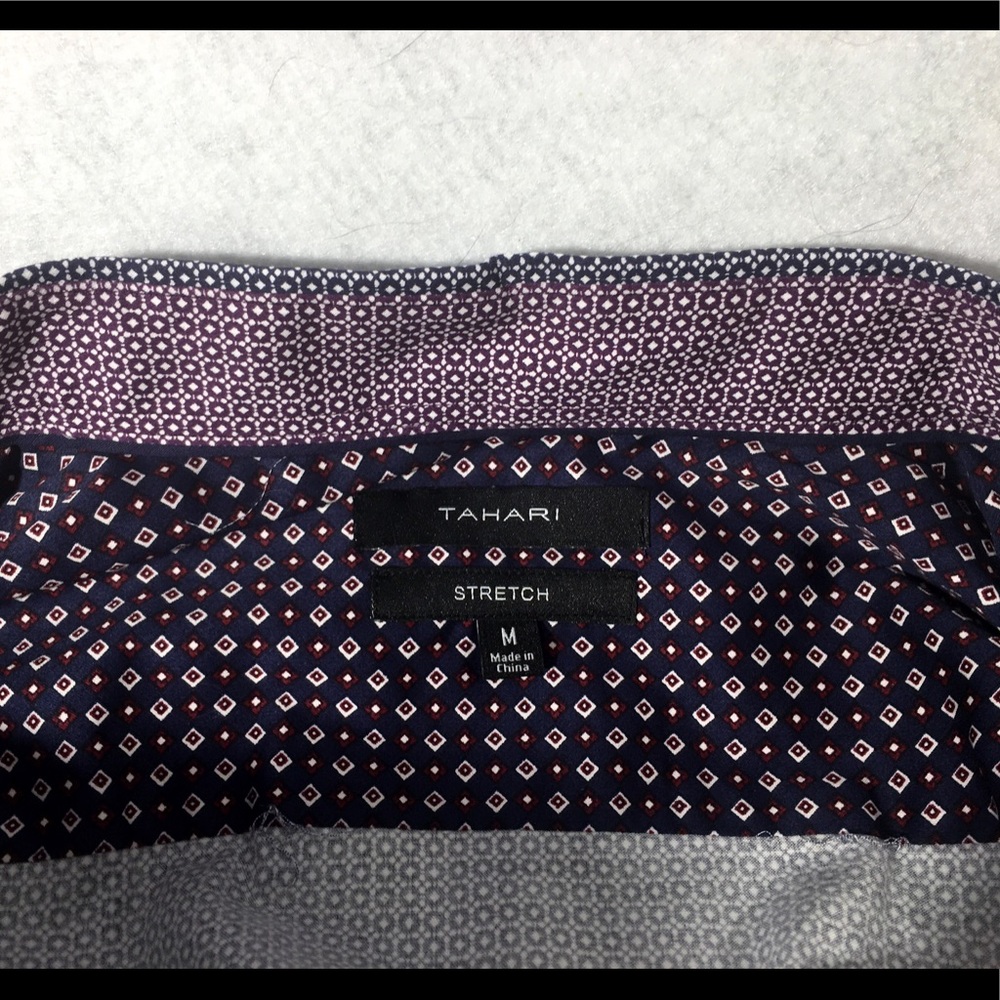 Long-sleeve stretch dress shirt sharp contrast - Picture 3 of 6